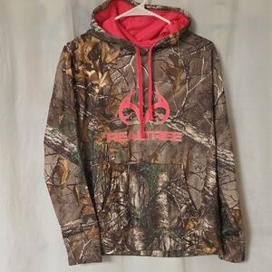 Realtree Camo Hoodie with Pink Logo